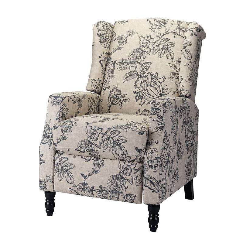 Lilith Upholstered Recliner Chair with Adjustable Backrest & Footrest - Image 28