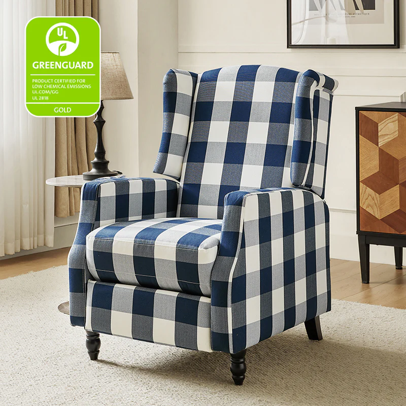 Lilith Upholstered Recliner Chair with Adjustable Backrest & Footrest - Image 34