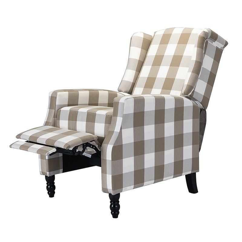 Lilith Upholstered Recliner Chair with Adjustable Backrest & Footrest - Image 4