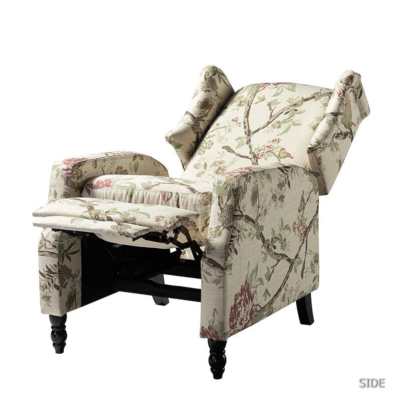 Lilith Upholstered Recliner Chair with Adjustable Backrest & Footrest - Image 45
