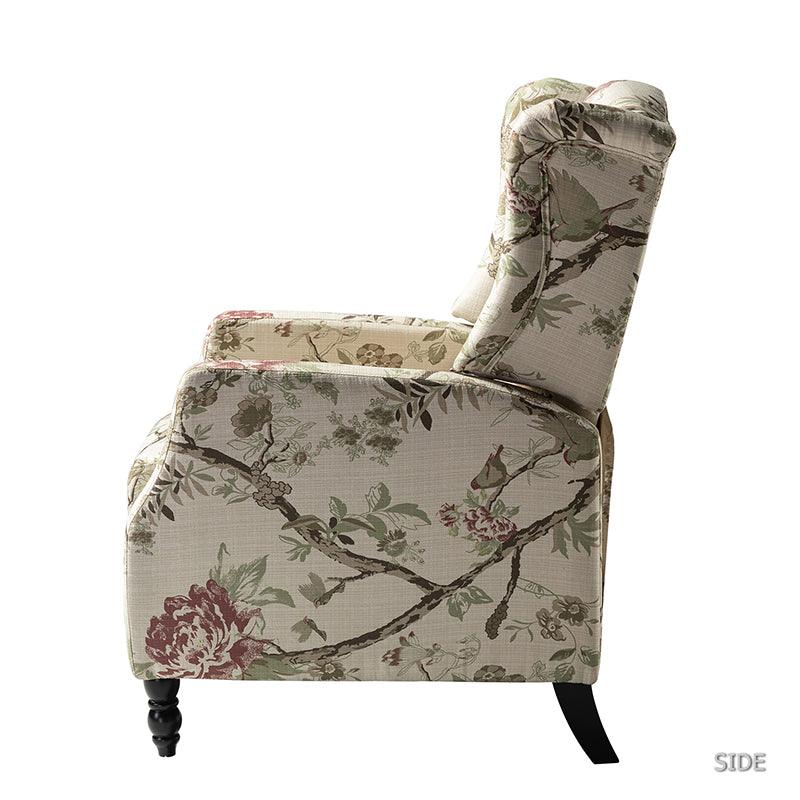 Lilith Upholstered Recliner Chair with Adjustable Backrest & Footrest - Image 46
