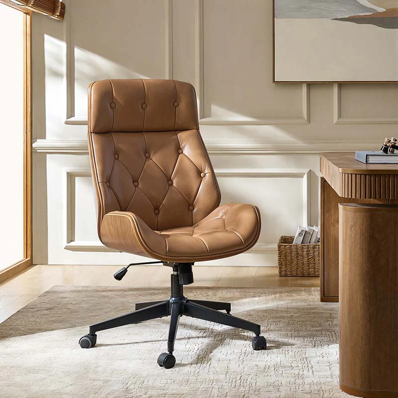 Linzy Genuine Leather Office Chair - Image 11