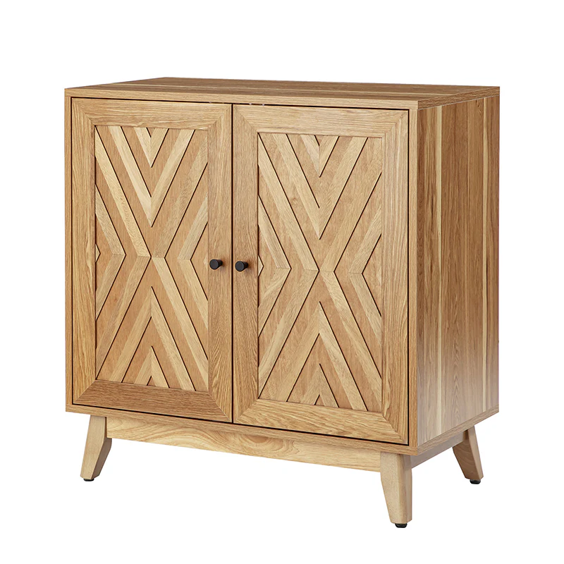Livius 30" Tall 2-Door Mid-century Modern Accent Cabinet - Image 13