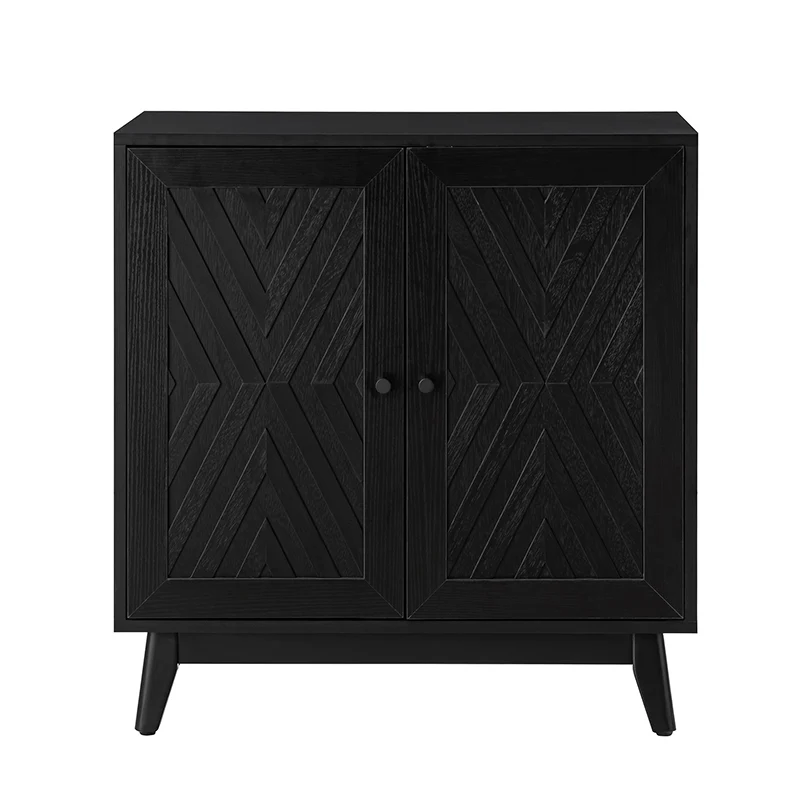 Livius 30" Tall 2-Door Mid-century Modern Accent Cabinet - Image 4