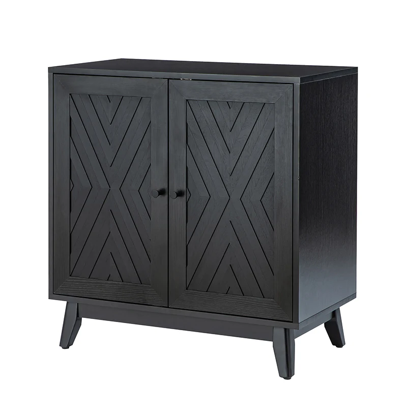 Livius 30" Tall 2-Door Mid-century Modern Accent Cabinet - Image 5