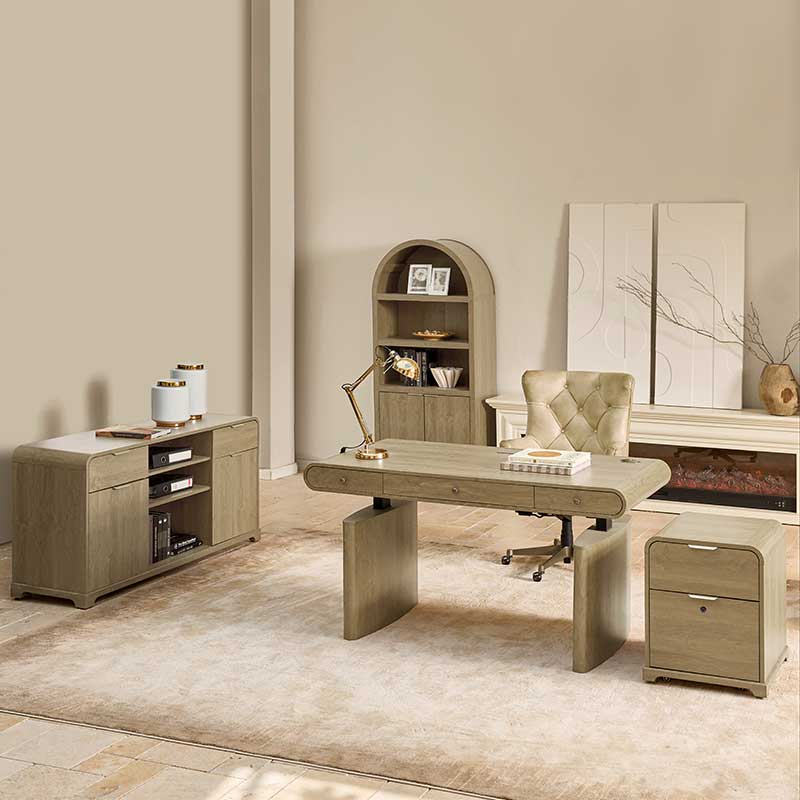Louise 5-Piece Modern Electric Adjustable Home Office Set - Image 20