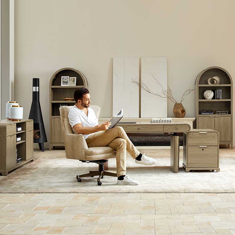 Louise 5-Piece Modern Electric Adjustable Home Office Set - Image 23