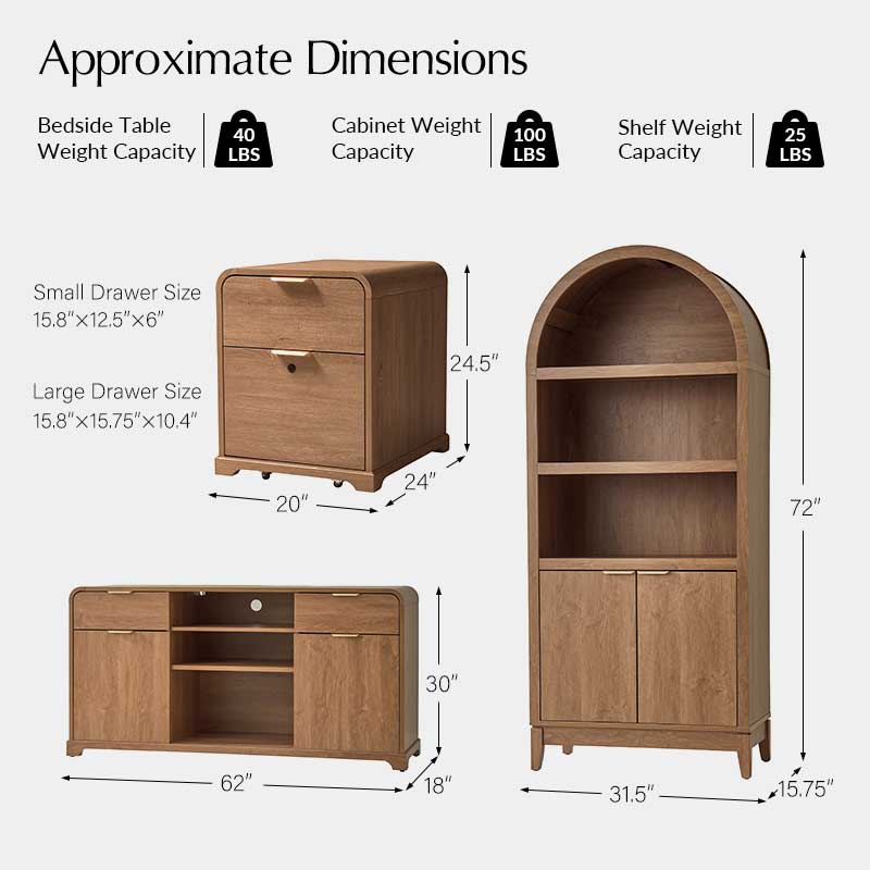 Louise 5-Piece Modern Electric Adjustable Home Office Set - Image 24