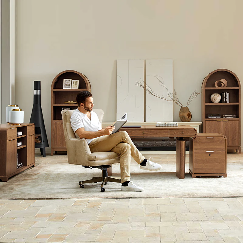 Louise 5-Piece Modern Electric Adjustable Home Office Set - Image 25