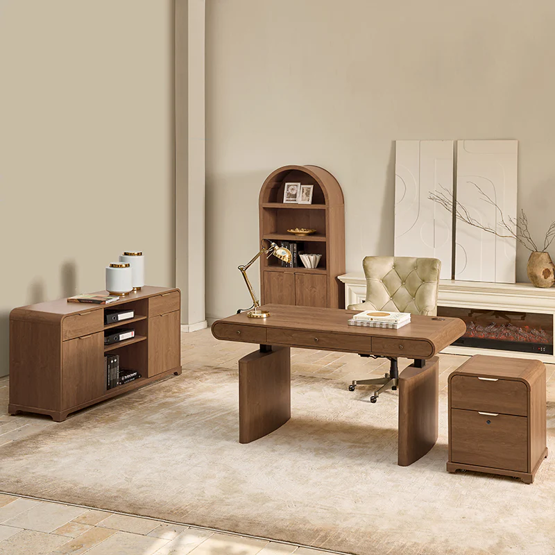 Louise 5-Piece Modern Electric Adjustable Home Office Set - Image 32