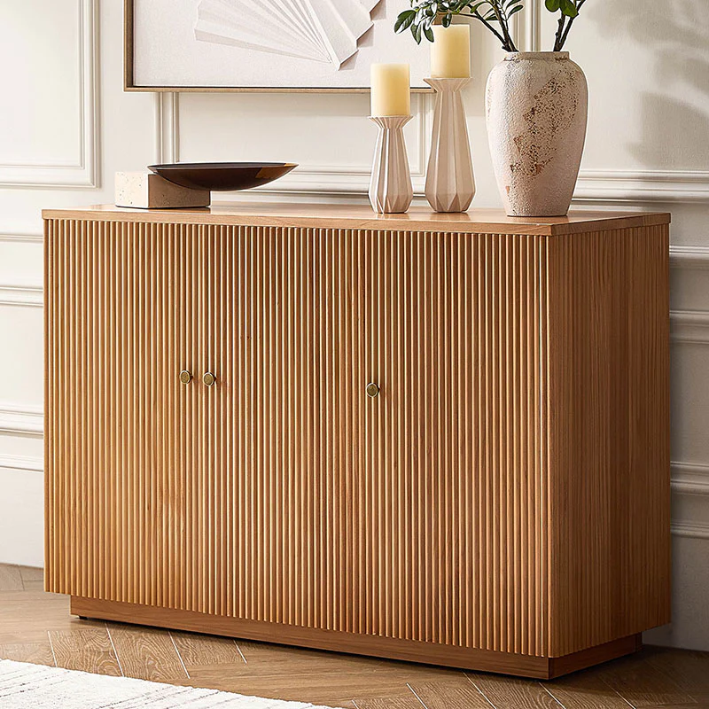 Mack Modern Fluted Solid Wood Sideboard with Elegant Storage Solution - Image 10
