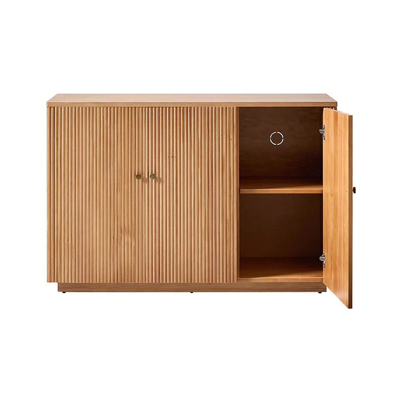 Mack Modern Fluted Solid Wood Sideboard with Elegant Storage Solution - Image 14