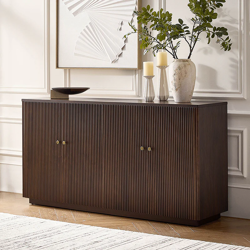 Mack Modern Fluted Solid Wood Sideboard with Elegant Storage Solution - Image 19