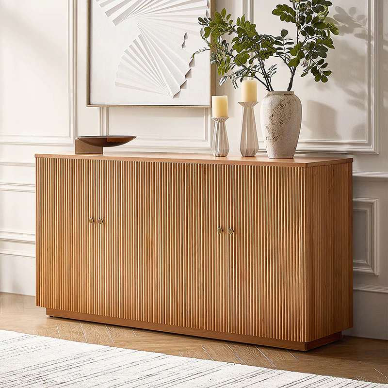 Mack Modern Fluted Solid Wood Sideboard with Elegant Storage Solution - Image 28