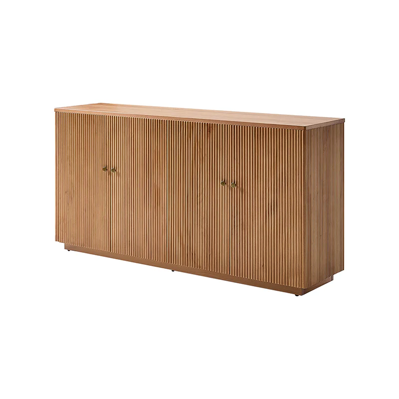 Mack Modern Fluted Solid Wood Sideboard with Elegant Storage Solution - Image 33