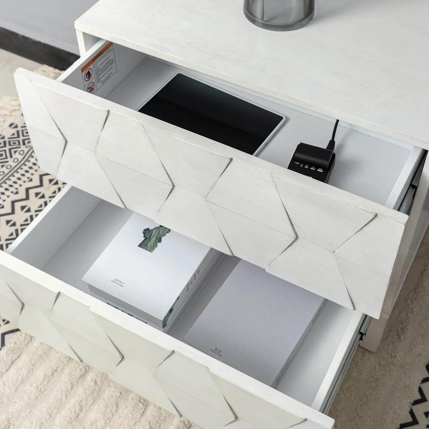 Kamu 2 - Drawer End Table with Built-in Outlets(Optional Types) - Image 33