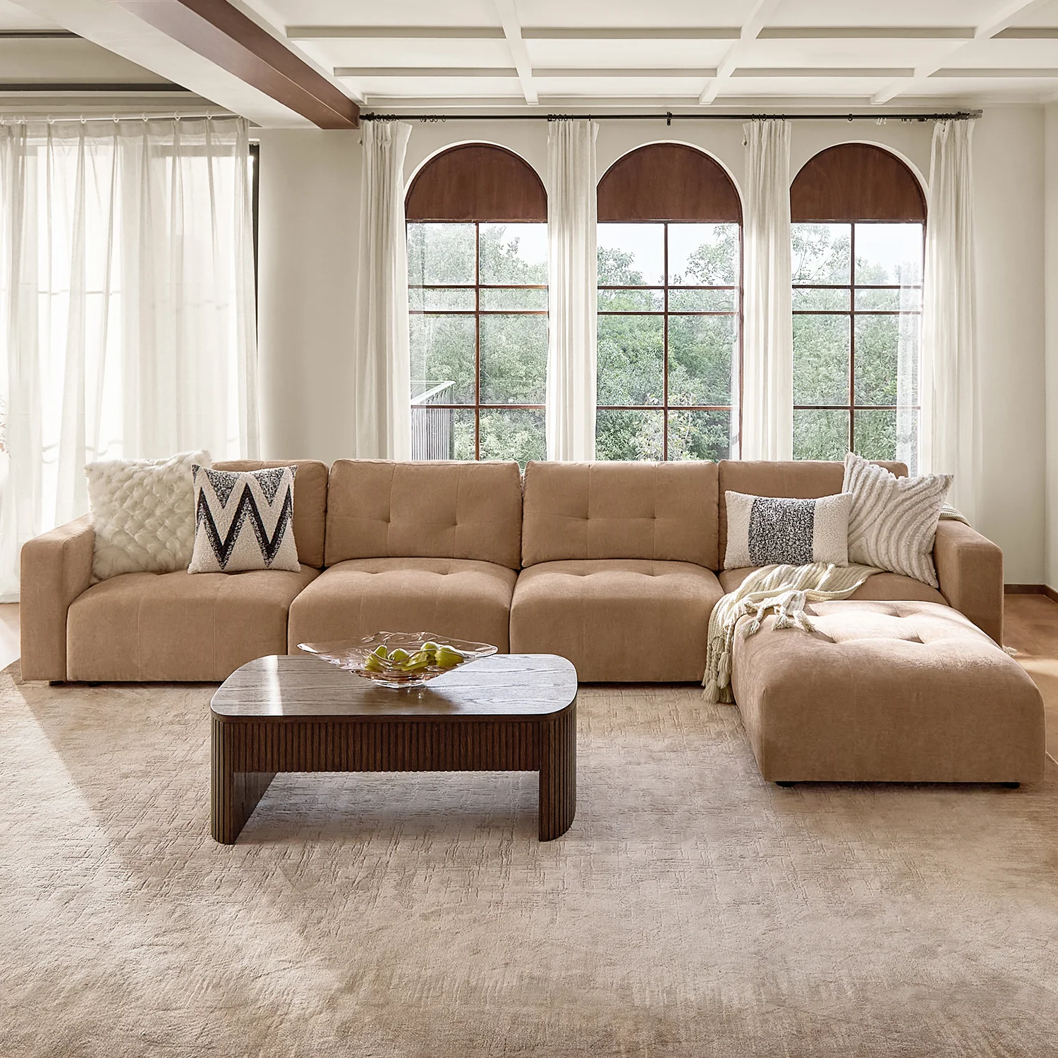 Memosa Deep-Seat Modular Sectional Ottoman - Image 10