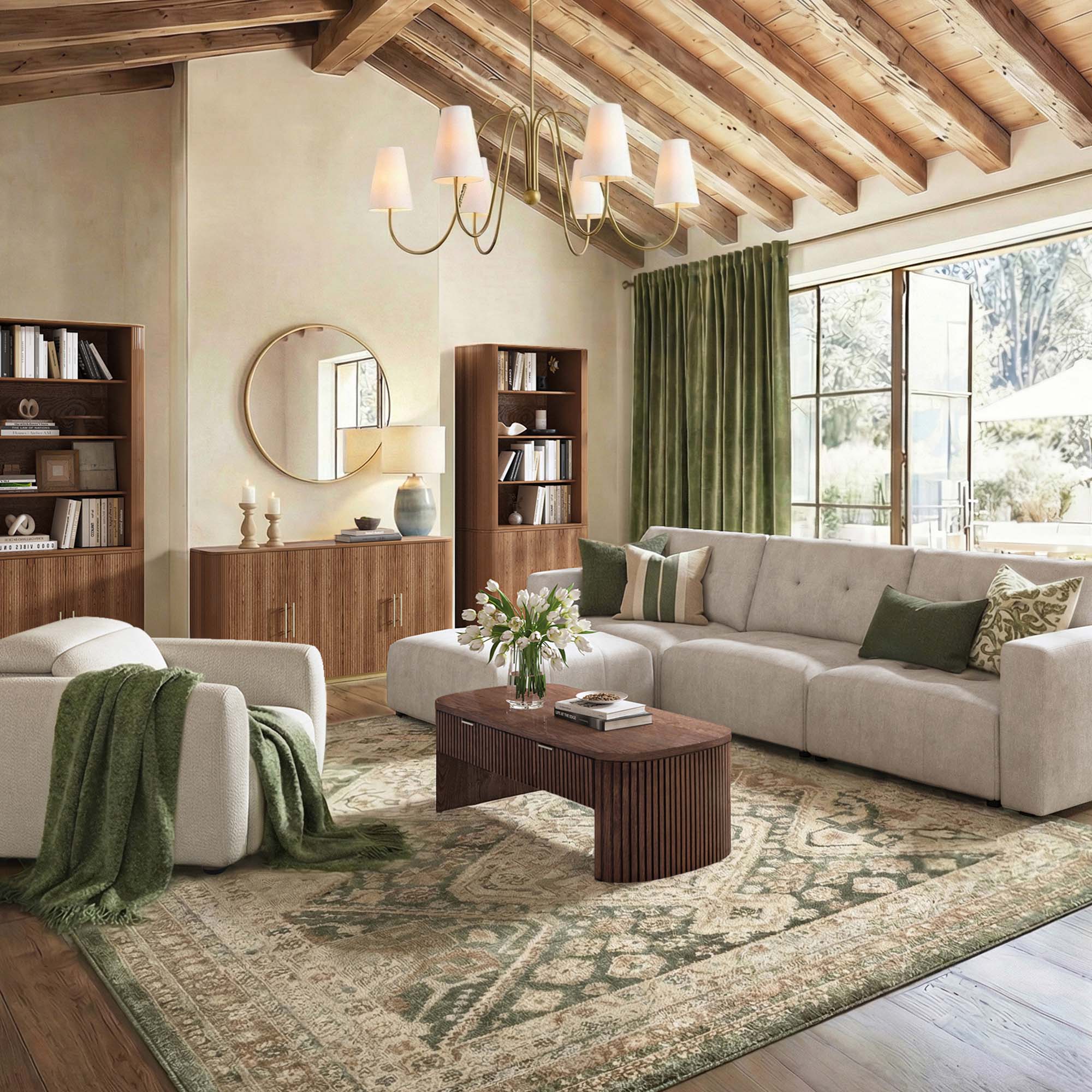 Memosa Deep-Seat Modular Sectional Ottoman - Image 3