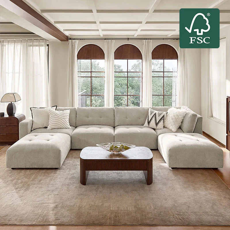 Memosa Deep-Seat Modular Sectional Sofa with Memory Foam — Modern Living Comfort - Image 32