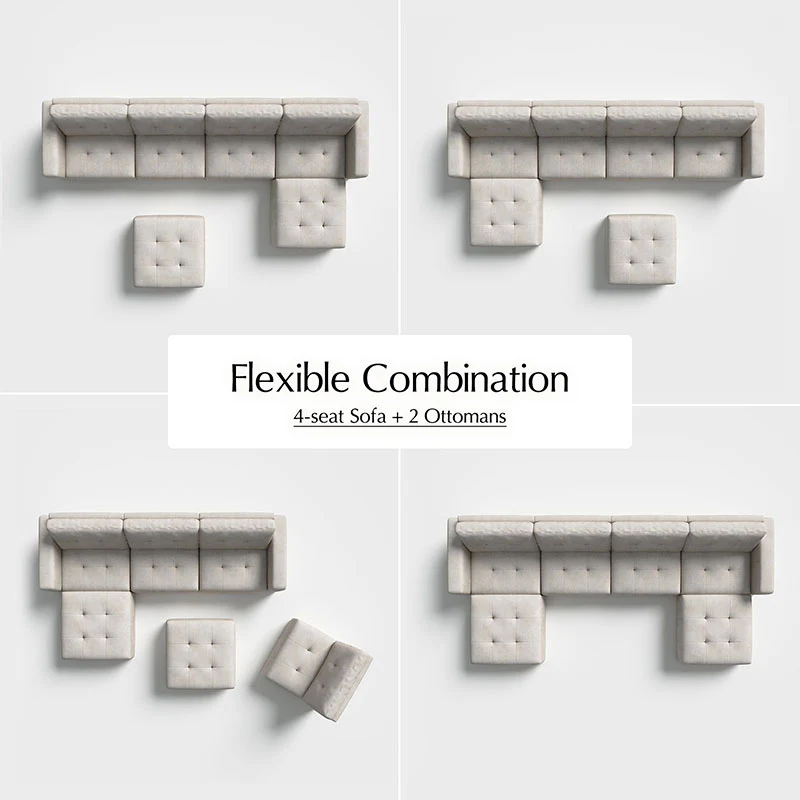 Memosa Deep-Seat Modular Sectional Sofa with Memory Foam — Modern Living Comfort - Image 36