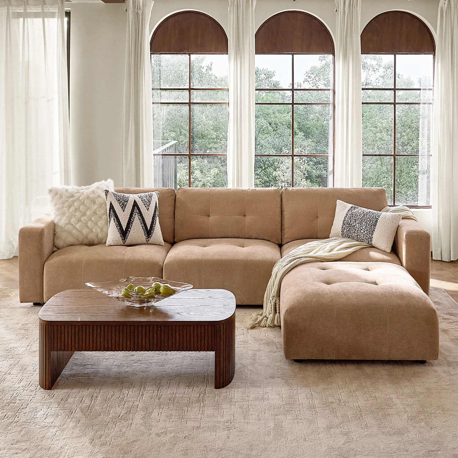 Memosa Deep-Seat Modular Sectional Sofa with Memory Foam — Modern Living Comfort - Image 56