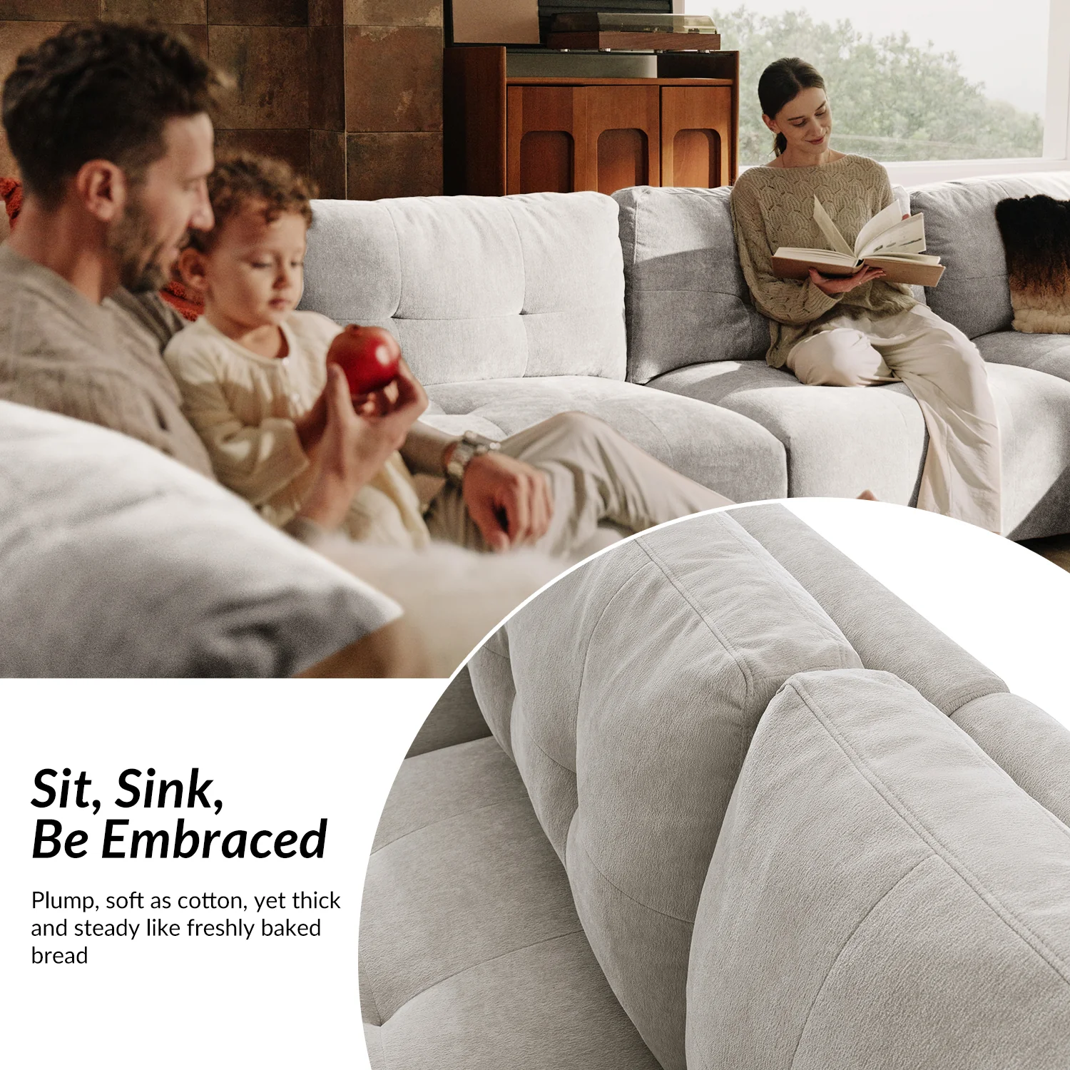 Memosa Deep-Seat Modular Sectional Sofa with Memory Foam — Modern Living Comfort - Image 65