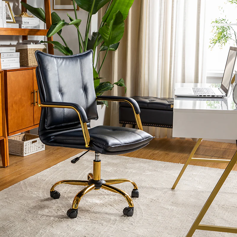 Michele Vegan Leather Task Accent Chair - Image 11