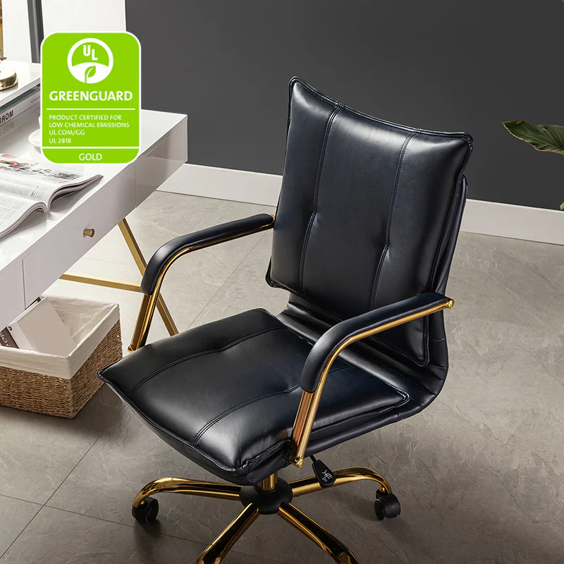 Michele Vegan Leather Task Accent Chair - Image 12