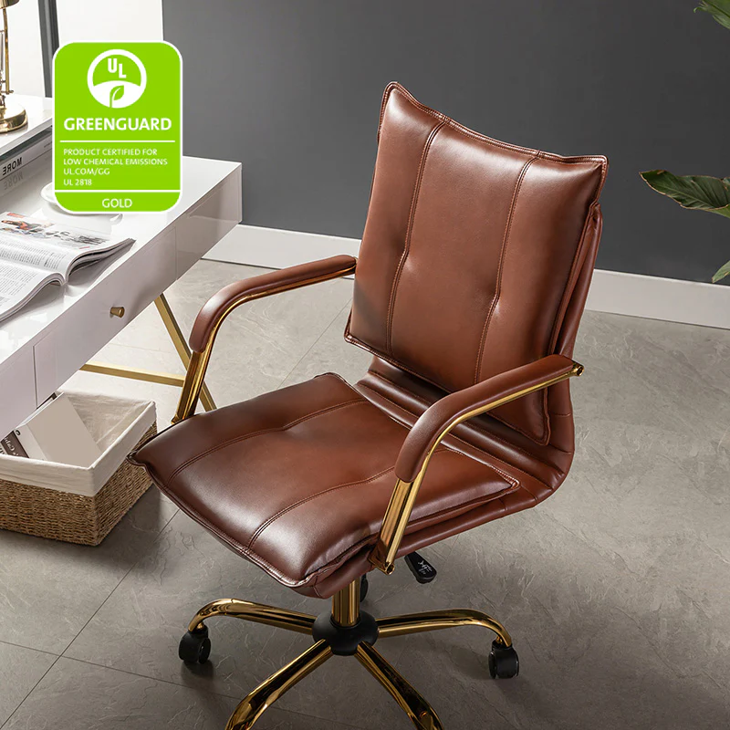 Michele Vegan Leather Task Accent Chair - Image 21