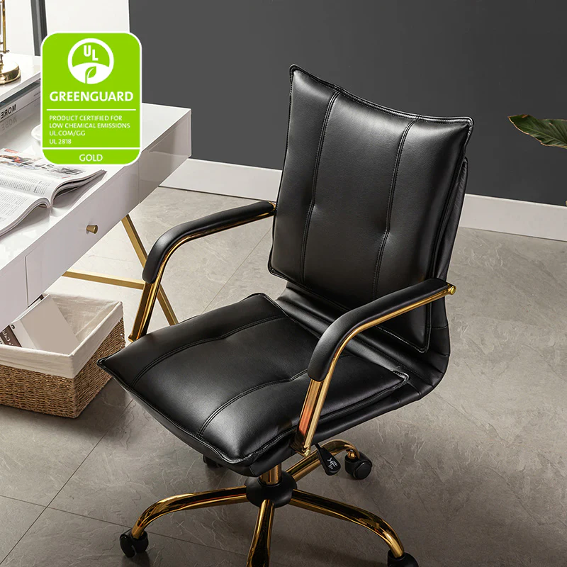 Michele Vegan Leather Task Accent Chair - Image 30