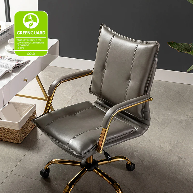 Michele Vegan Leather Task Accent Chair - Image 39