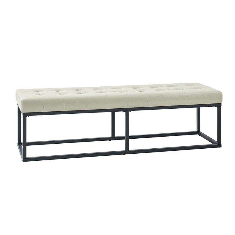 Amparo Mid-century Modern Bench with metal base - Image 28