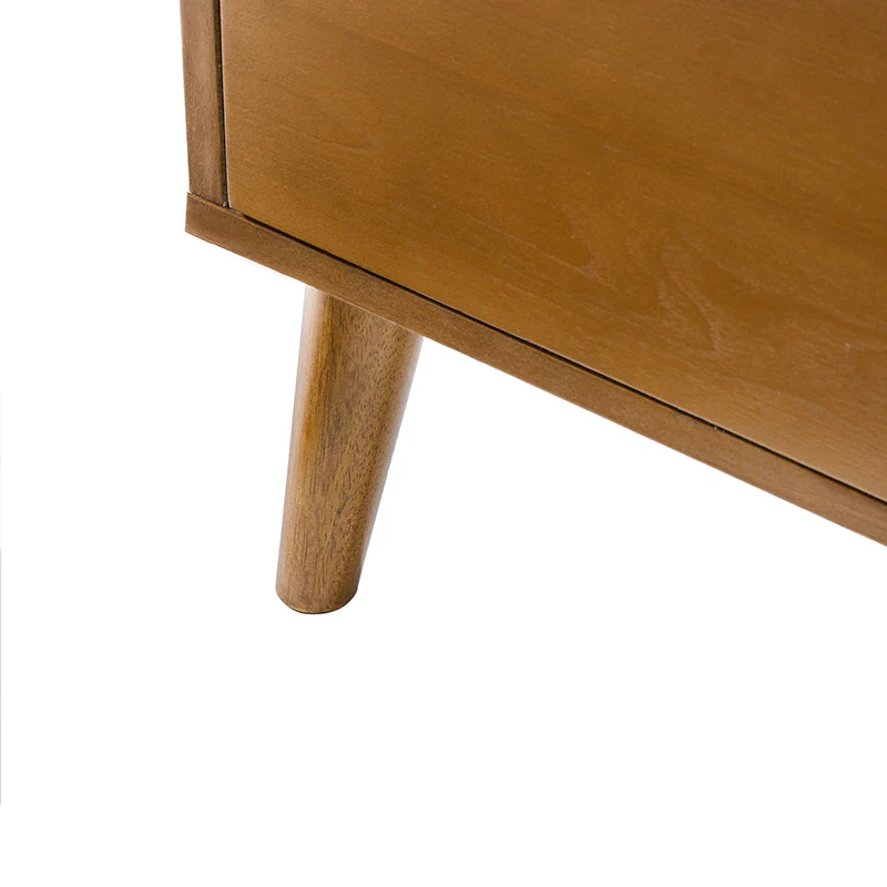 Haidee Mid-century Modern 3-Drawer Dresser with Built-in Charging Station & Flared Legs - Image 16