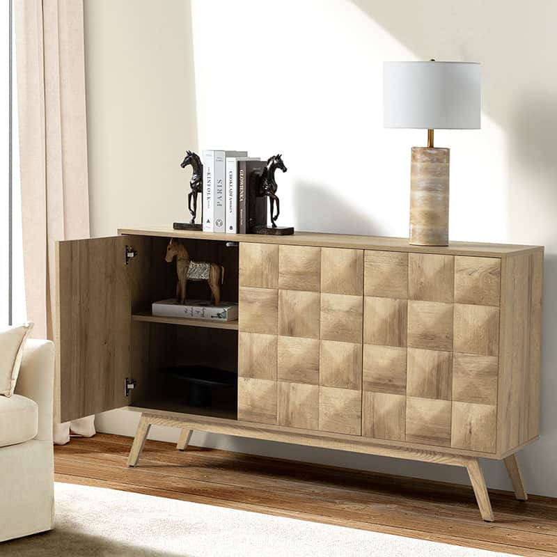 Werner Mid-century Modern Sideboard with Cable Management - Image 10