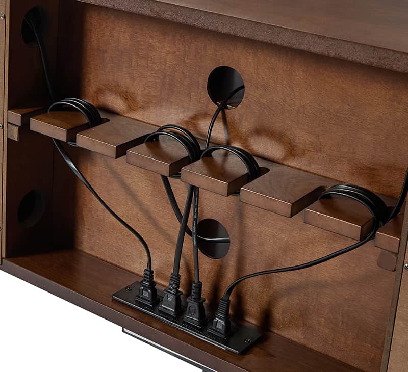 Velasco Mid-century Modern TV Stand with Built-in Cable Management - Image 14