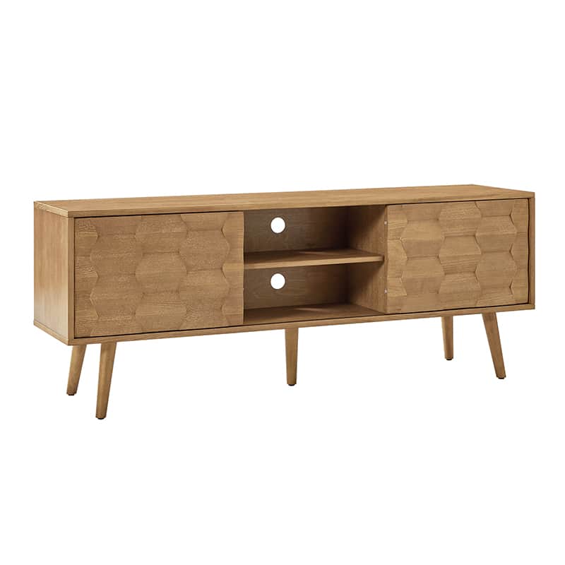 Velasco Mid-century Modern TV Stand with Built-in Cable Management - Image 6