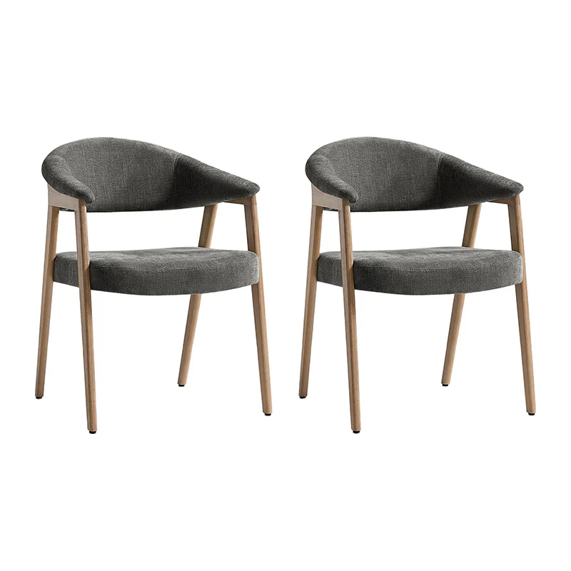 Elena Mid-Century Modern Upholstered Dining Chair with Solid Wood Legs,Set Of 2 - Image 20