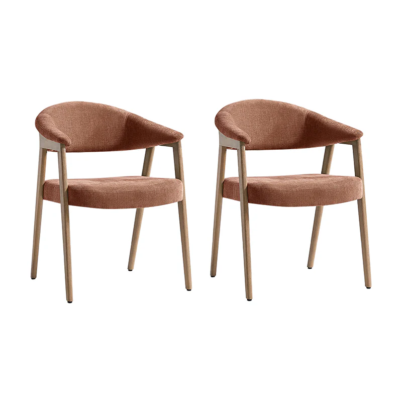 Elena Mid-Century Modern Upholstered Dining Chair with Solid Wood Legs,Set Of 2 - Image 28