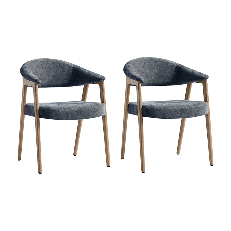 Elena Mid-Century Modern Upholstered Dining Chair with Solid Wood Legs,Set Of 2 - Image 36