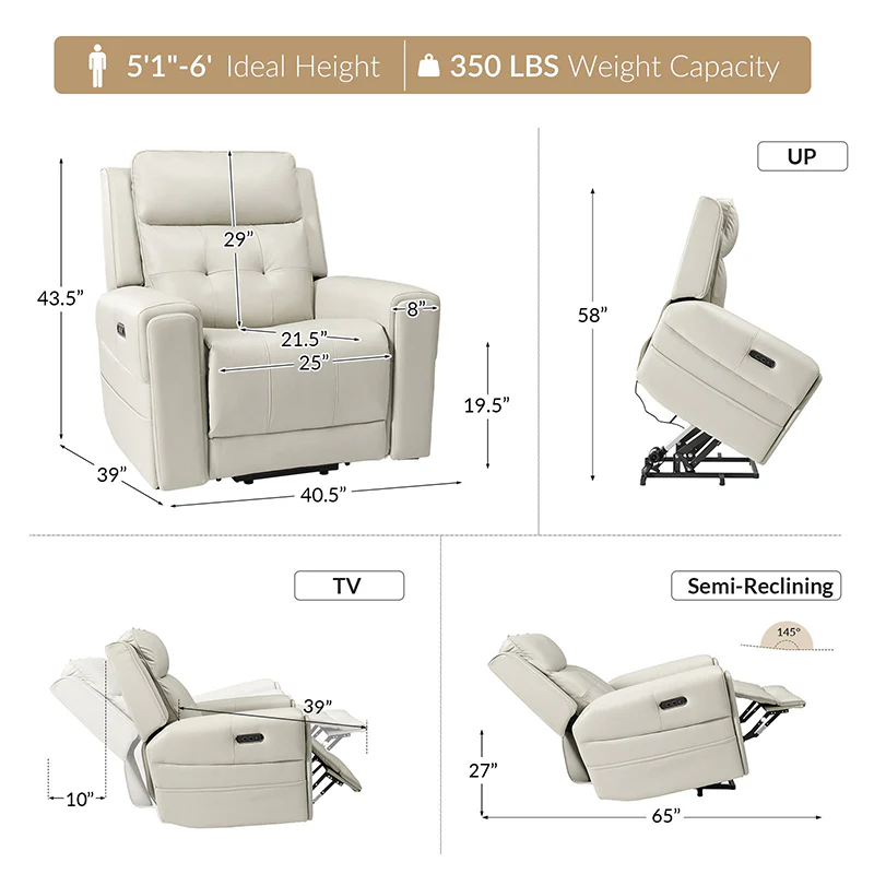 Horace Lift Support Deluxe Power Recliner - Image 3