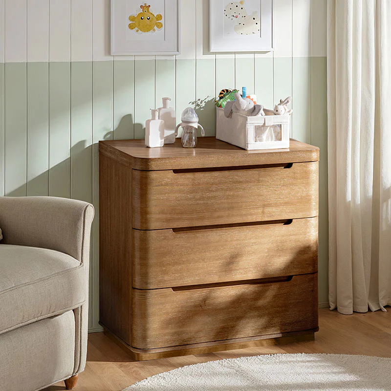 Modern 3-Drawer Nursery Dresser - Image 3