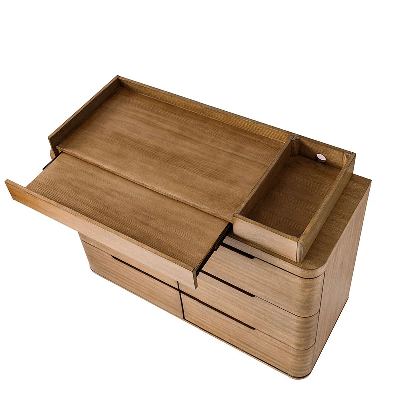Modern 6-Drawer Nursery Dresser - Wide Wooden Storage Cabinet for Bedroom & Living Room - Image 8