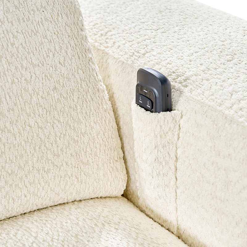 Moussea Modern Chenille Power Reclining Sofa with Sofa Bed Functionality - Image 10
