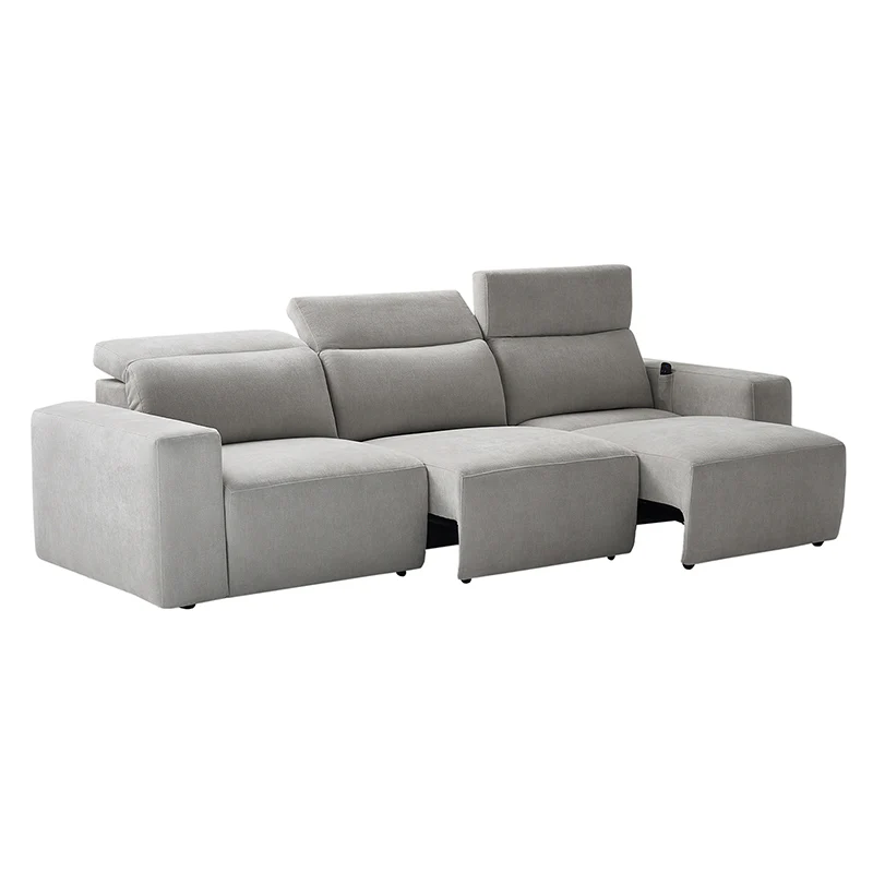 Moussea Modern Chenille Power Reclining Sofa with Sofa Bed Functionality - Image 15