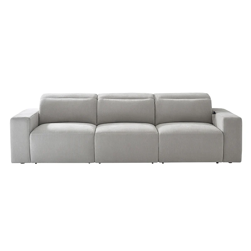 Moussea Modern Chenille Power Reclining Sofa with Sofa Bed Functionality - Image 16