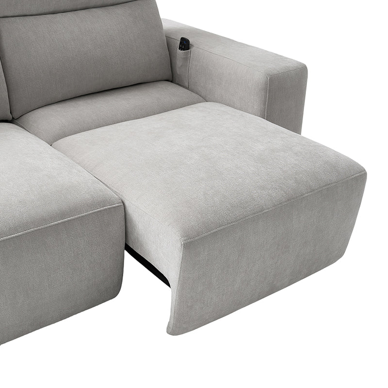 Moussea Modern Chenille Power Reclining Sofa with Sofa Bed Functionality - Image 19