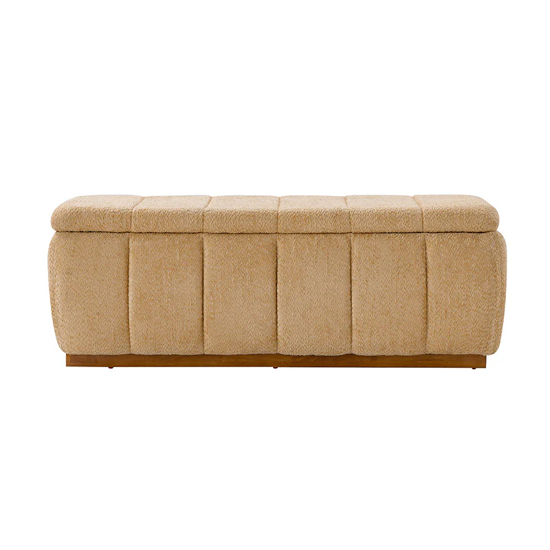 Modern Chenille Storage Bench - No-Assembly Upholstered Seat - Image 28