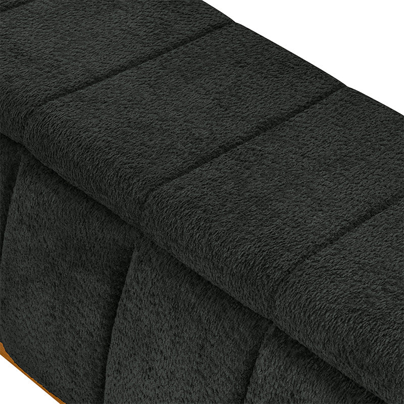 Modern Chenille Storage Bench - No-Assembly Upholstered Seat - Image 7