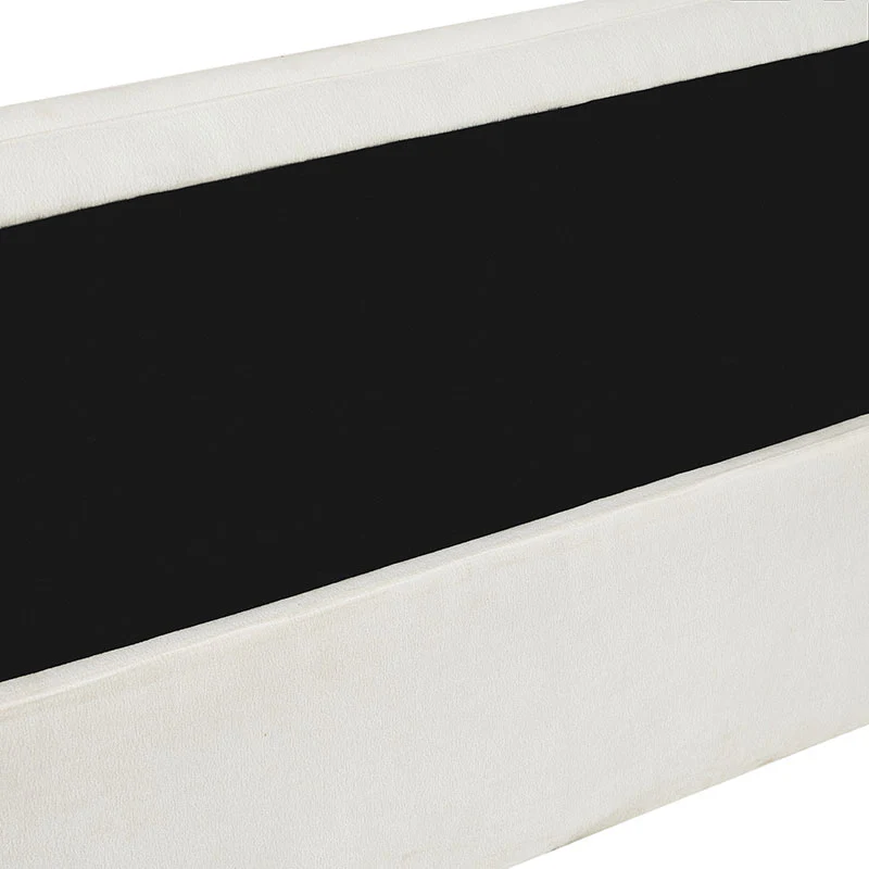 Modern Chenille Storage Bench with Wraparound Backres - Image 15