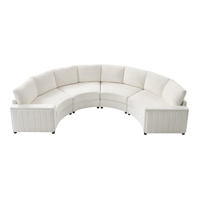 Aeris 138" Modern Curved Sectional Couch & Sofa With Curved Aesthetic - Image 20